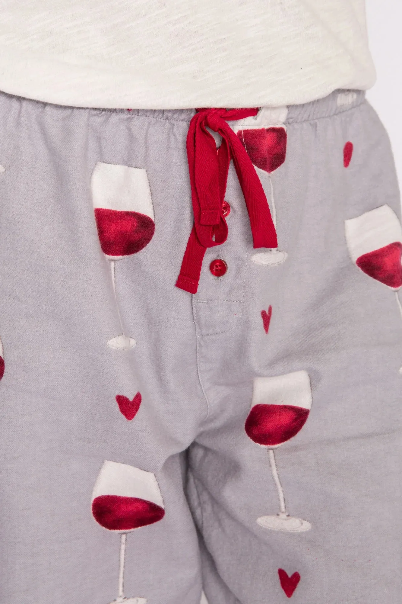 PJ Salvage Wine Glass Flannel PJ Pants