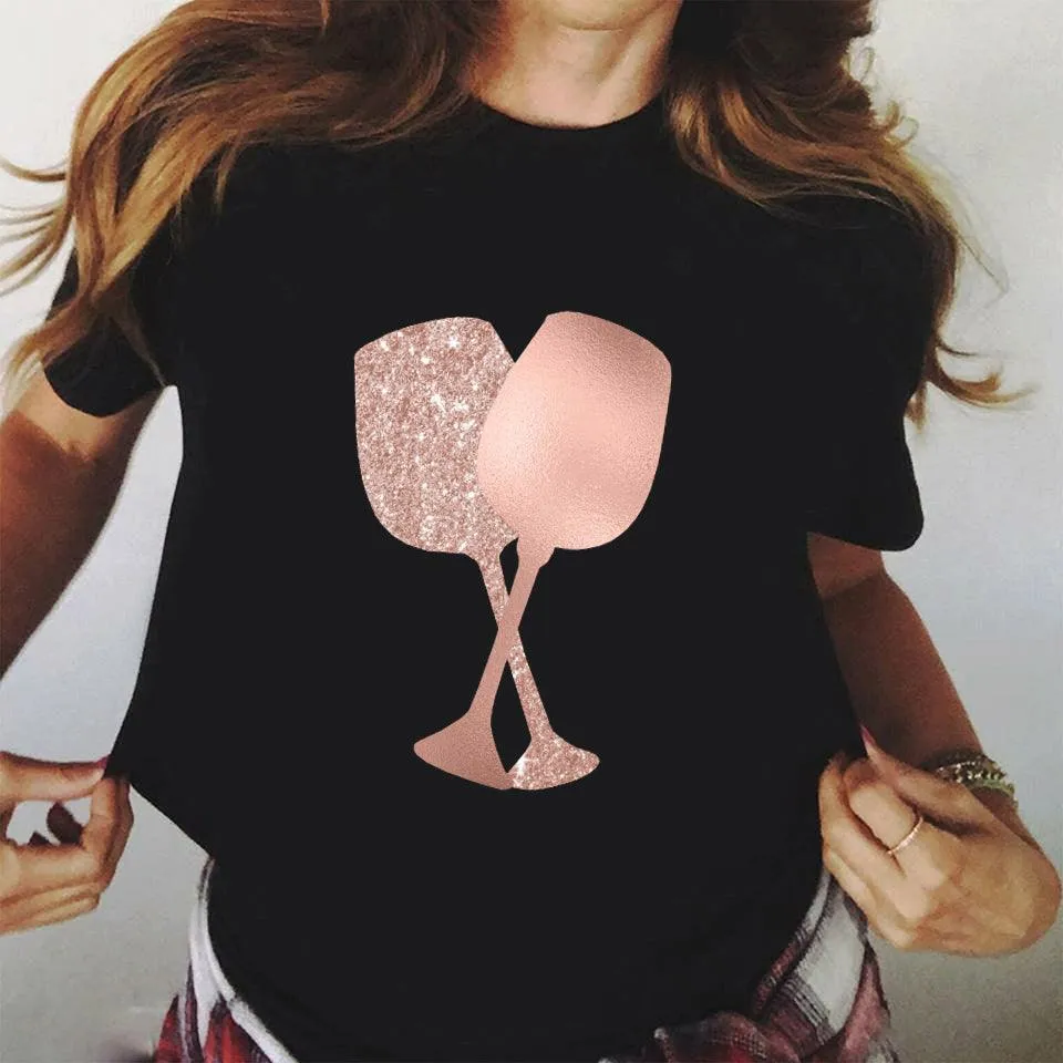 "Rose Gold Glass Tee"