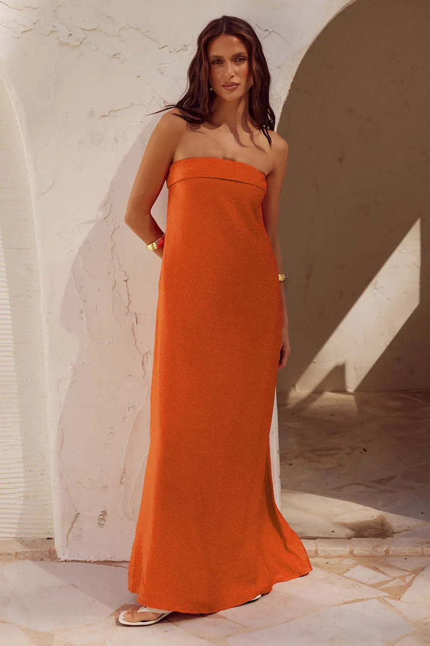 Sapphira Maxi Dress - Orange