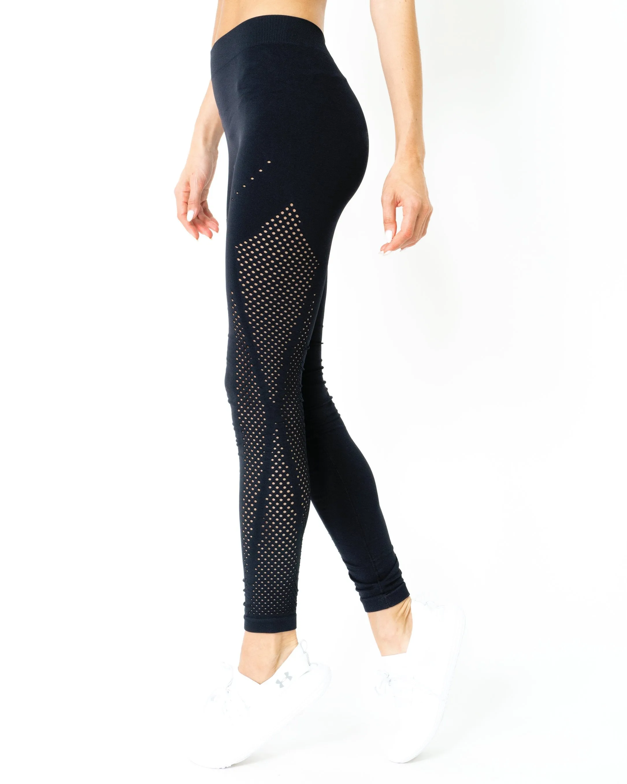 Savoy Active Milano Seamless Leggings - Black [MADE IN ITALY]