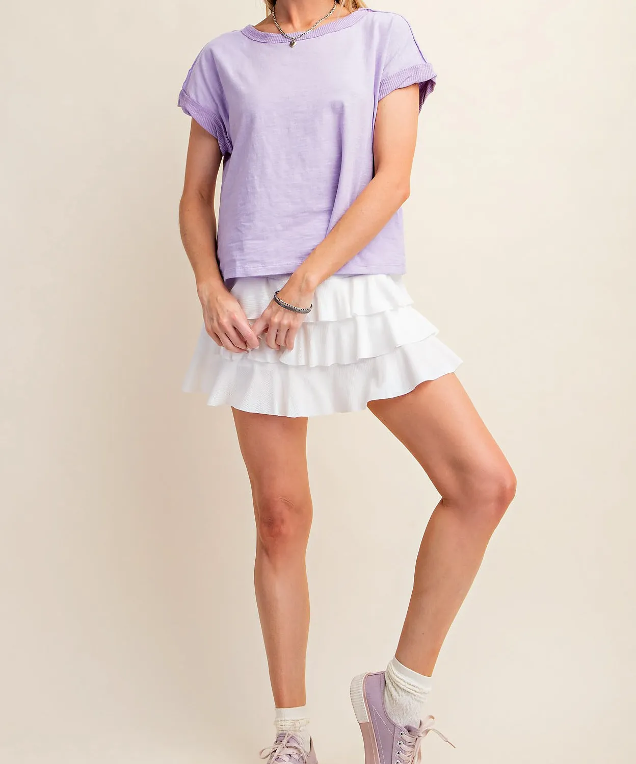 Short Sleeve T-Shirt - Lavender