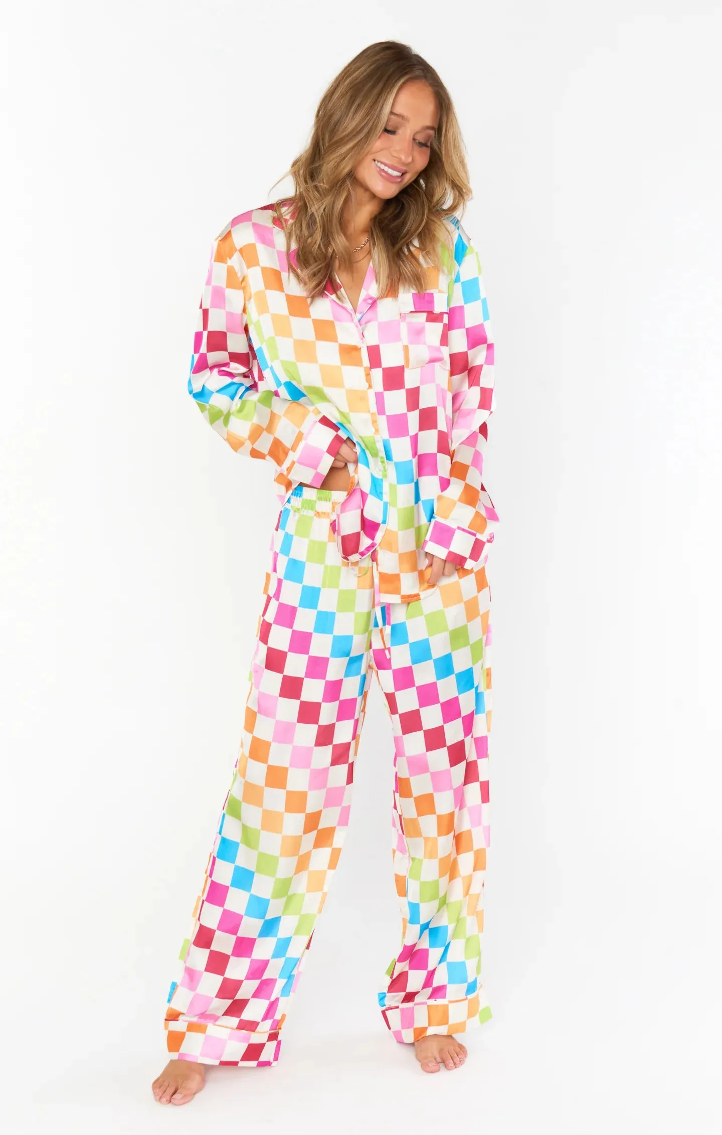 Show Me Your Mumu Multi Check Classic PJ Set