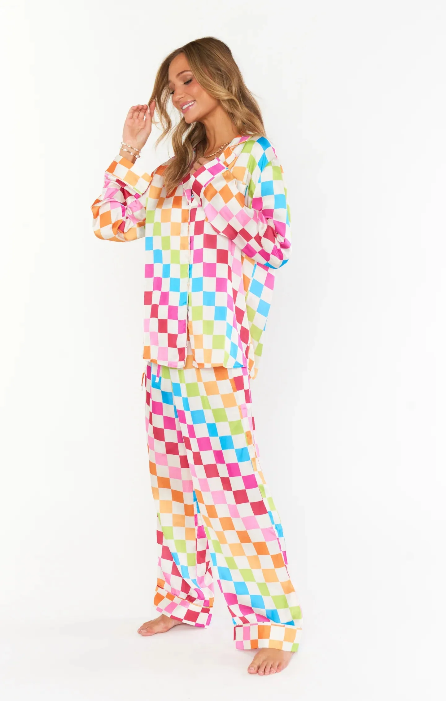 Show Me Your Mumu Multi Check Classic PJ Set