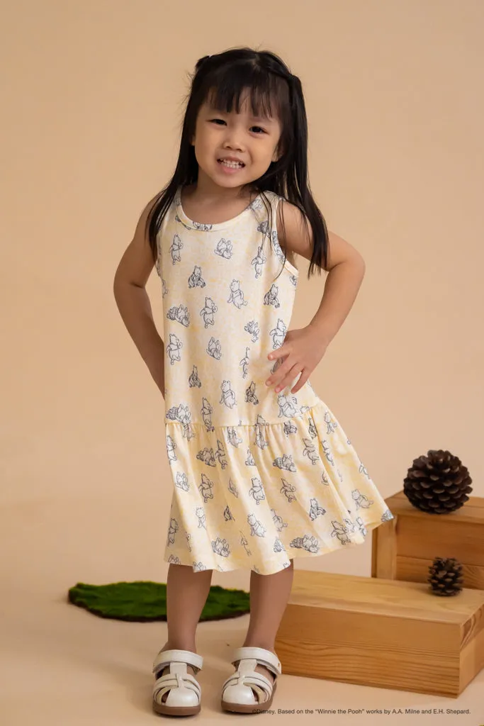 Sleeveless Dress - Yellow Hunny Pooh