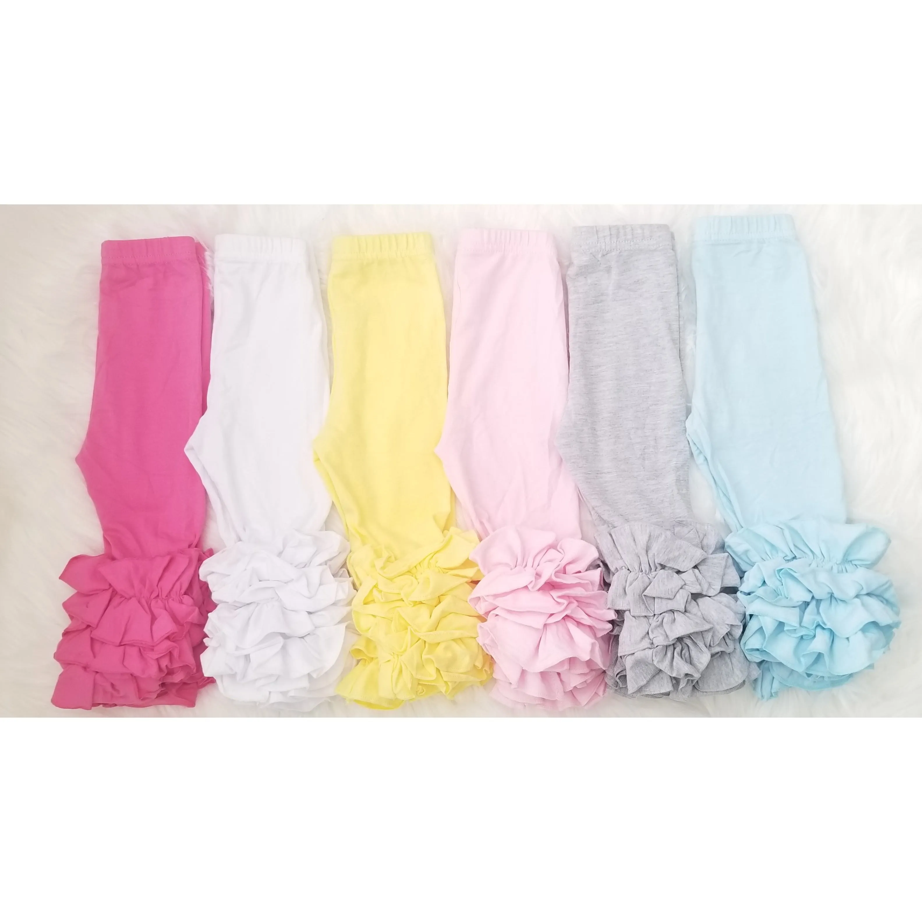 Solid Icing Ruffle Leggings