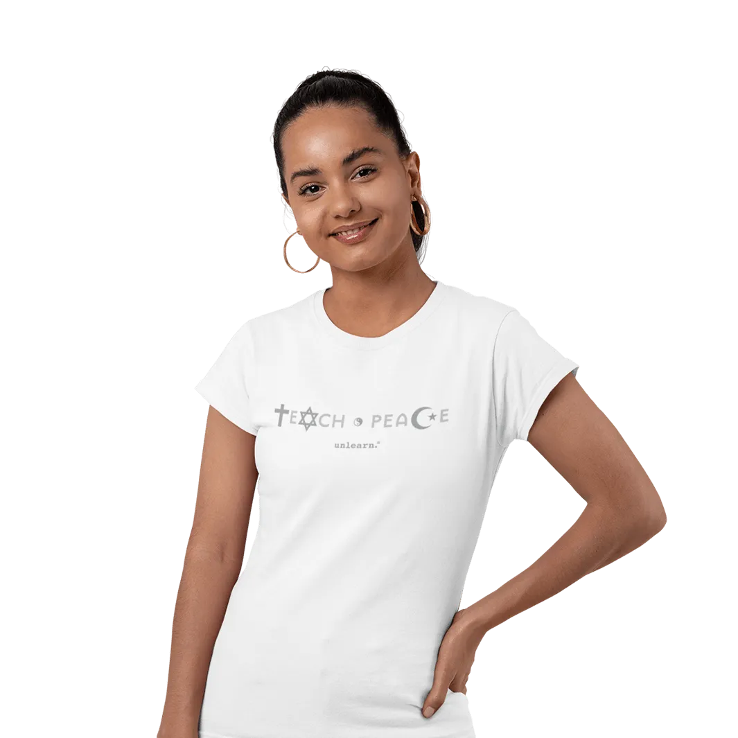 Teach Peace - Women's Fitted T-Shirt