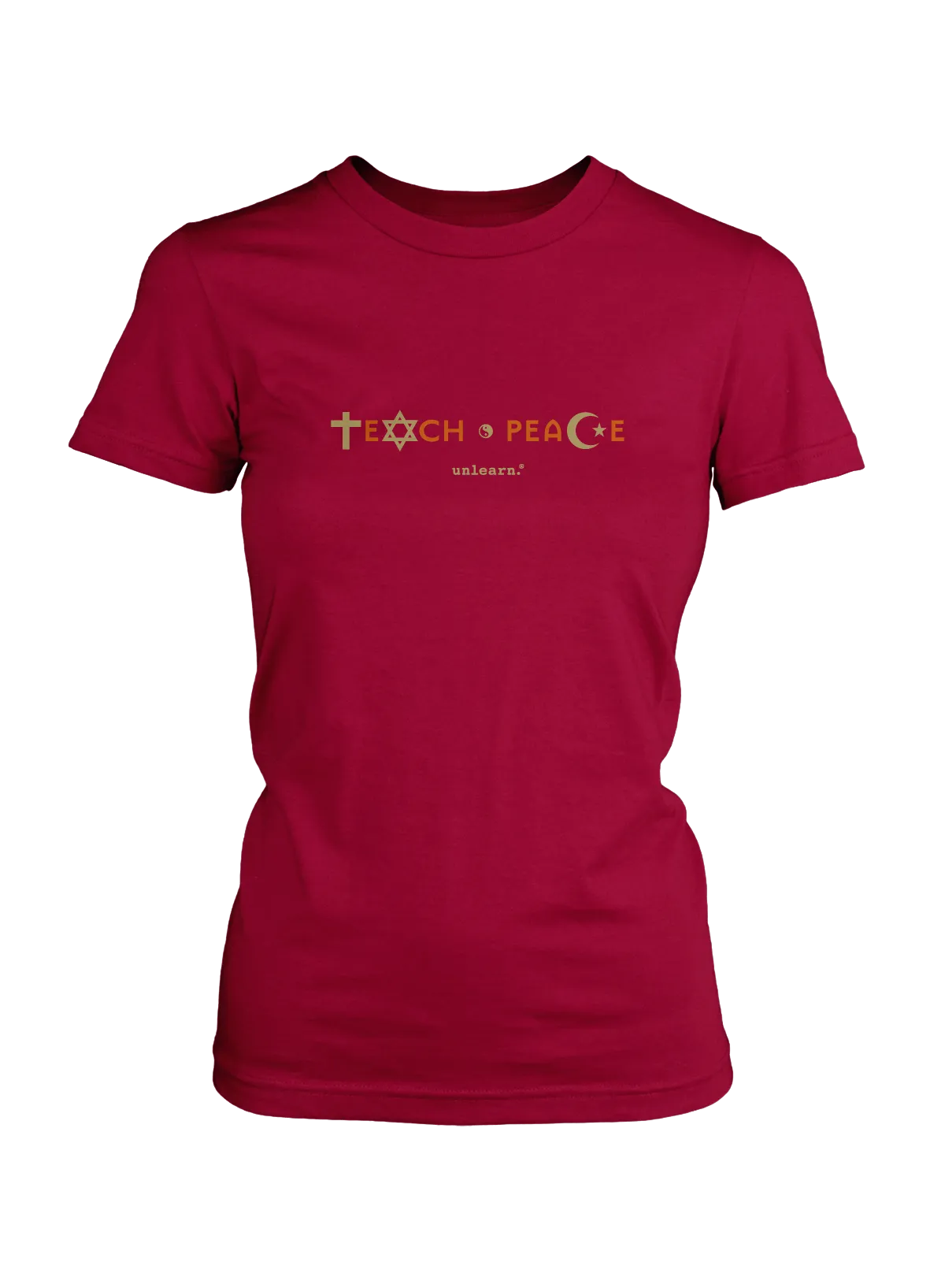 Teach Peace - Women's Fitted T-Shirt