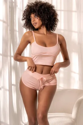 Two Piece Ribbed Pajama Set