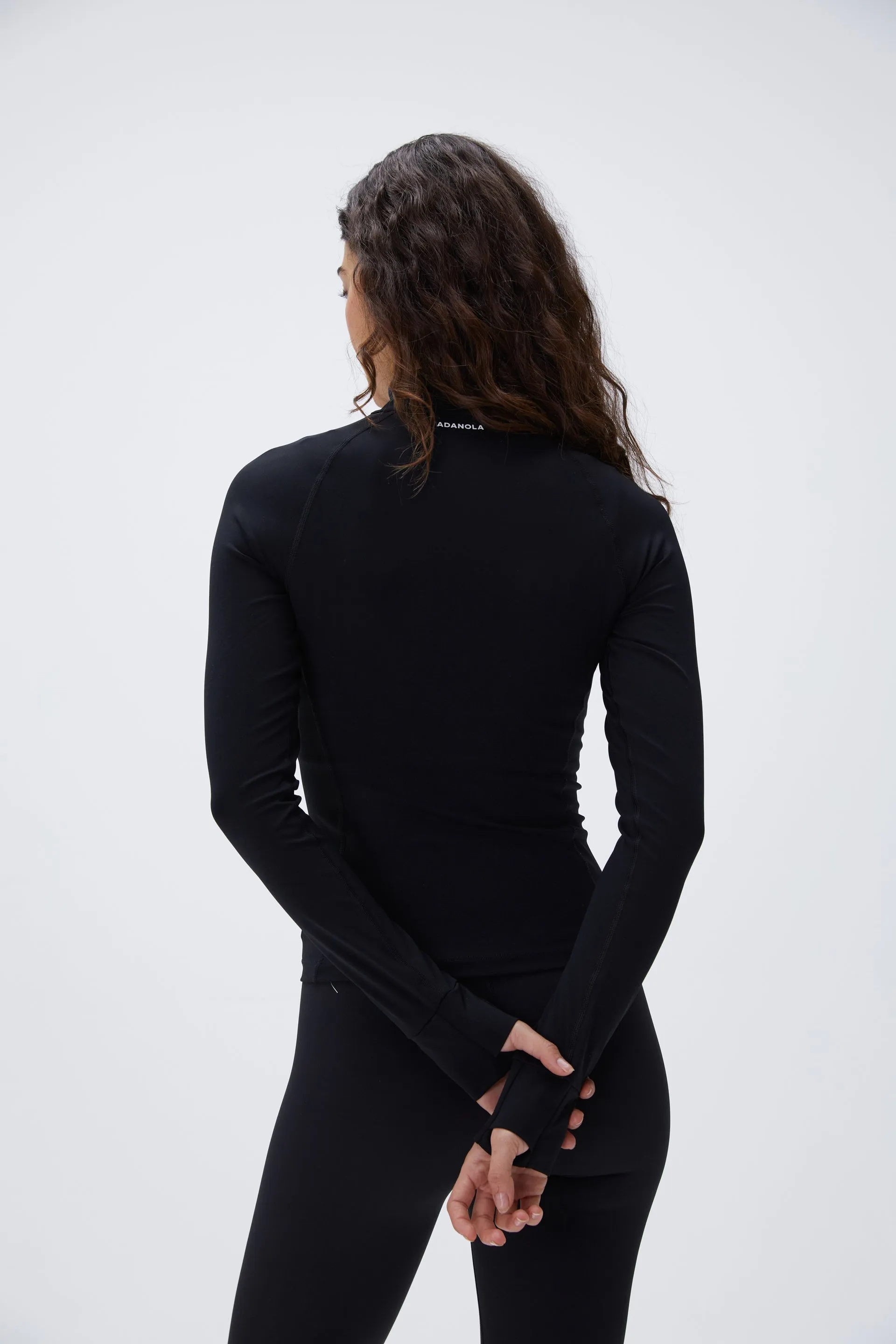 Ultimate Long Sleeve Quarter Zip Top - Black