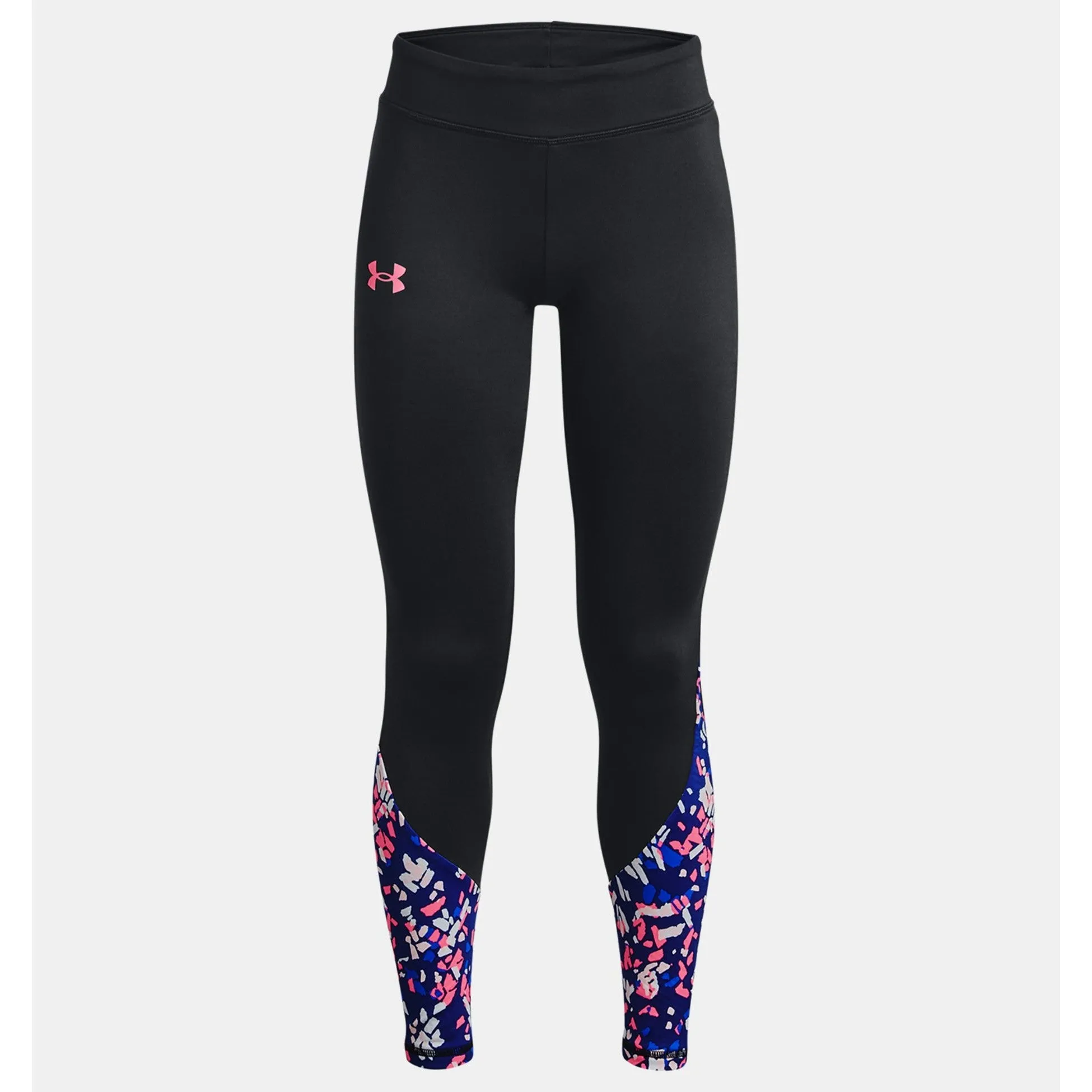 Under Armour Black/Pink Punk Cozy Armour Leggings