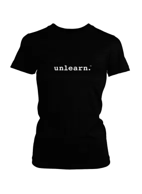 unlearn. Women's Logo - Fitted T-Shirt