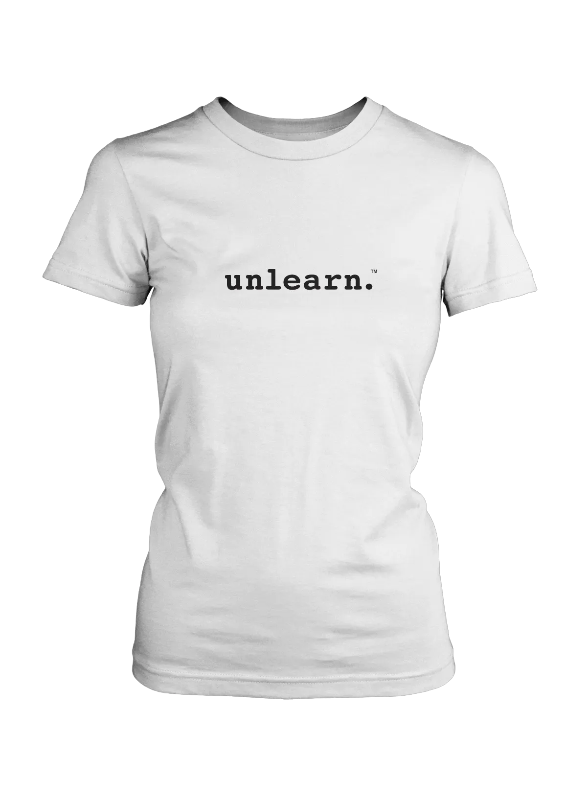 unlearn. Women's Logo - Fitted T-Shirt