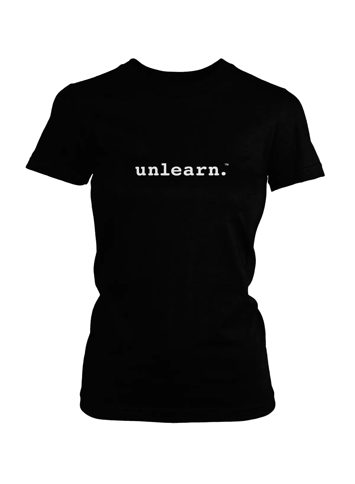 unlearn. Women's Logo - Fitted T-Shirt