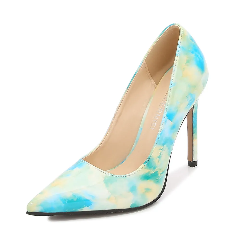 Women's Flora Pointed Toe Shallow Stiletto Heel Pumps