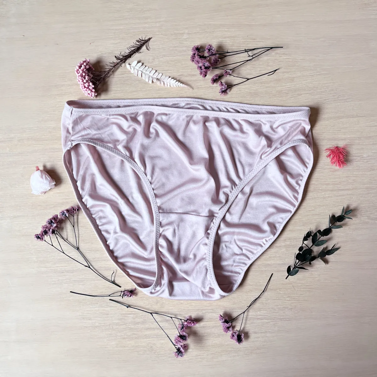 Women's silk panty briefs