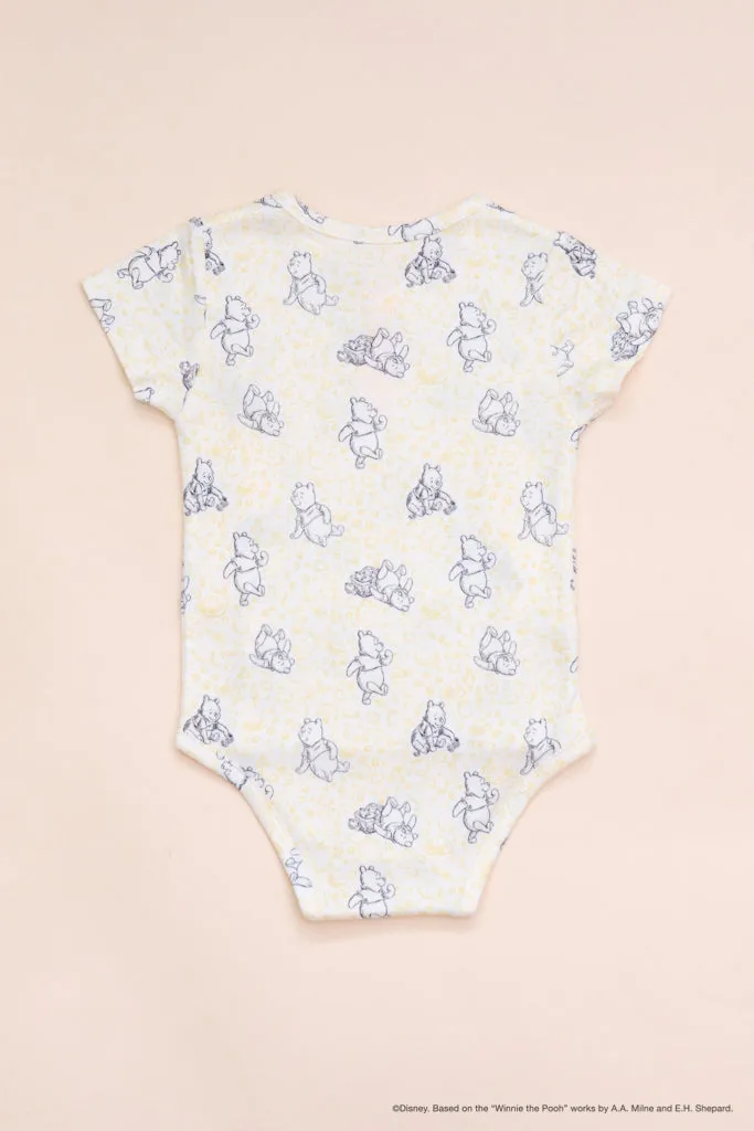 Wrap Onesie - Yellow Hunny Pooh